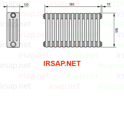 Радиатор IRSAP Tesi 40565/13 T23 CL 01